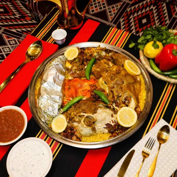 سدر مشكل مندي لحم, مندي دجاج وحنيذ | Mixed Dishes of Lamb Head, Haneeth , Mandi